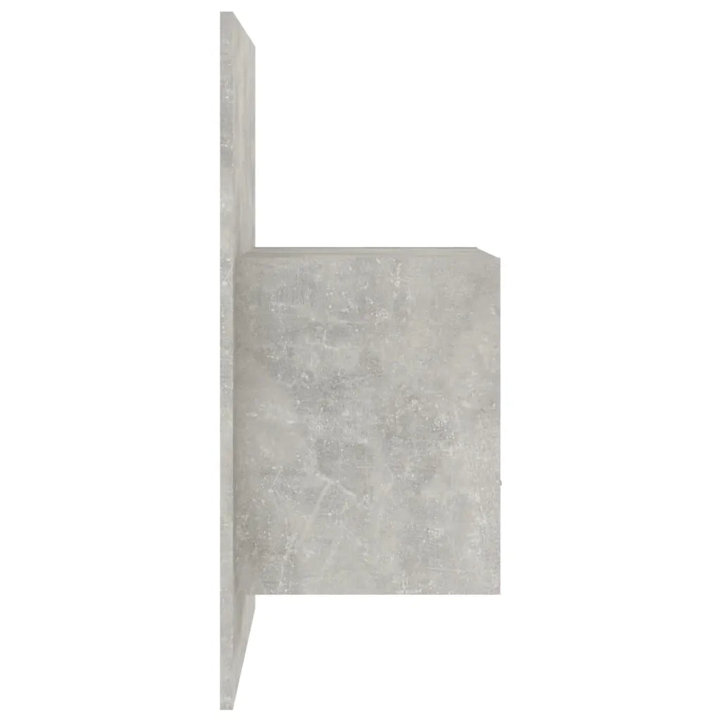 Comodini a Muro 2 pz Grigio Cemento 811016