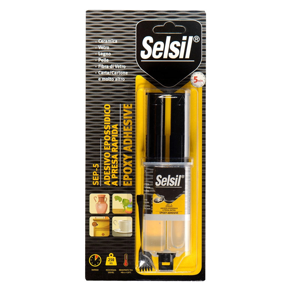 Adesivo a Presa Rapida Selsil Sep 5 12 Pezzi 28 Gr