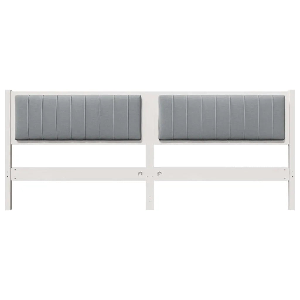 Testiera | Testata imbottita con Testiera | Testata Bianco 200 cm Pino massello