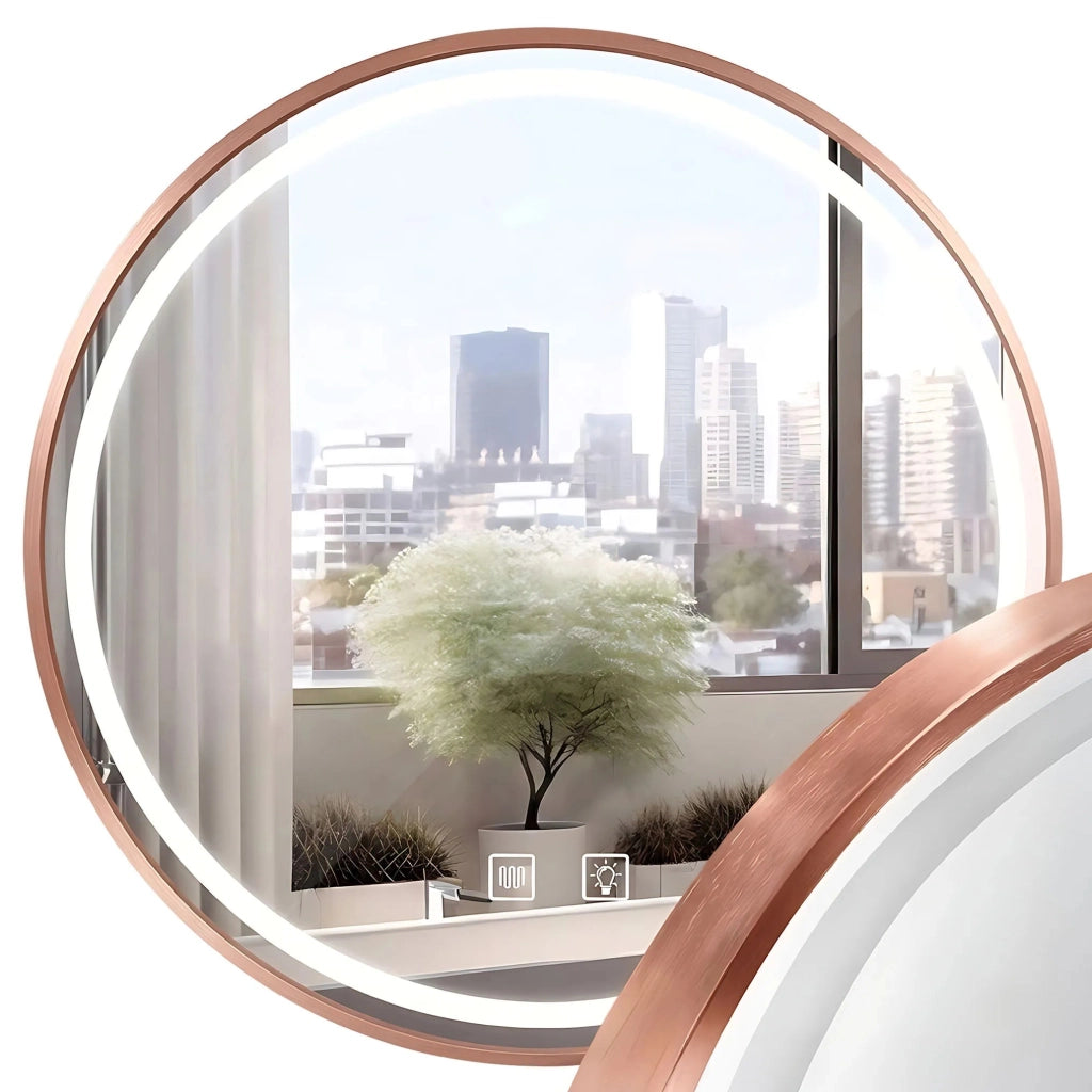 Specchio Led 90cm Mmj Brush Copper