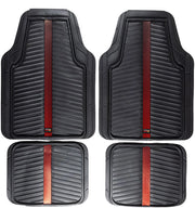 Set Tappeti 4 Pz Bull Flash Nero/Rosso
