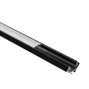 Profilo angolare LED R02 nero con diffusore opalino 2m