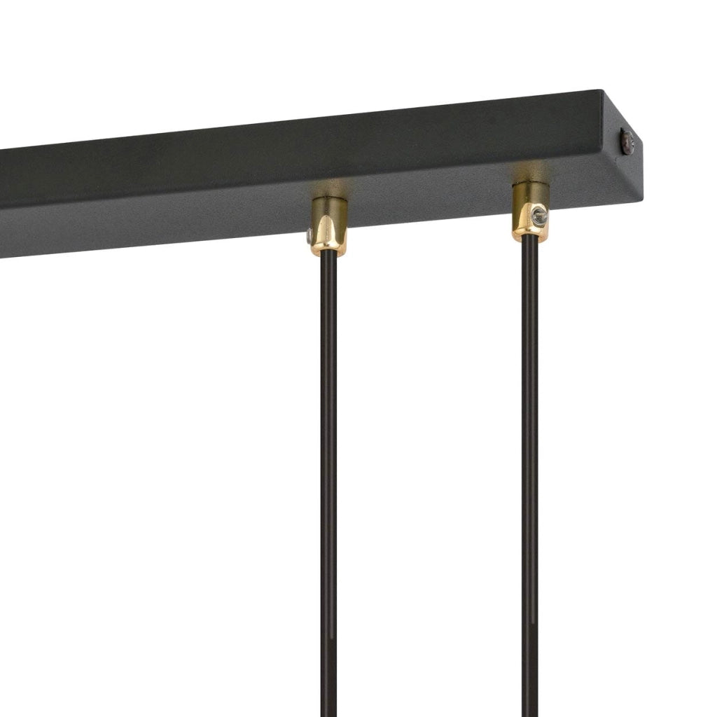 Lampadario Emibig Glam 3, 3xE14 nero/trasparente oro