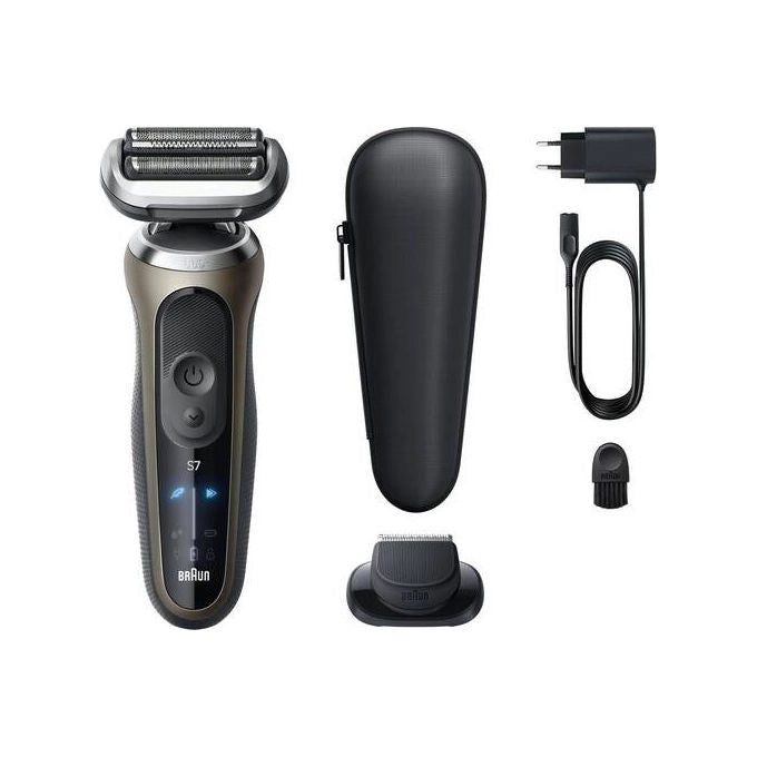 Braun 72-C1200S Series 7 Rasoio elettrico Wet Dry 3 testine autonomia 60 min colore Nero