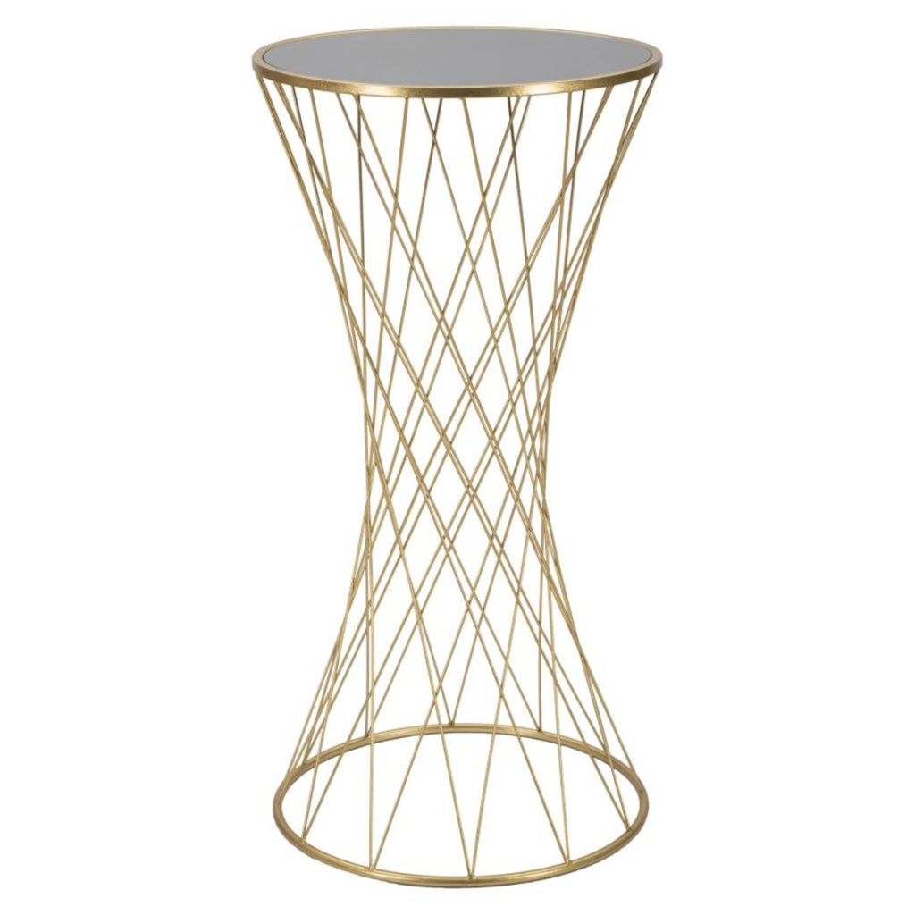 Tavolo VKH586, Oro, Metallo, 50x50x100 cm