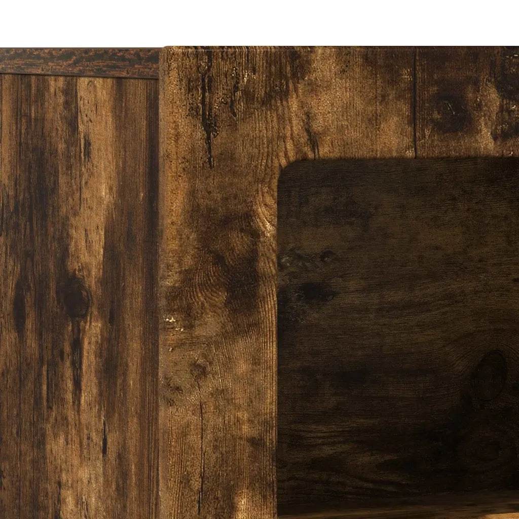 Credenza Rovere fumé 80.5 x 35 x 59 cm Legno multistrato 891329