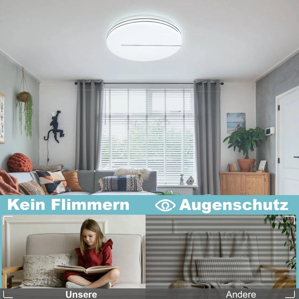 ZMH Lampada da soffitto a LED con design a cielo stellato per cucina - Illuminazione bianca calda con telecomando