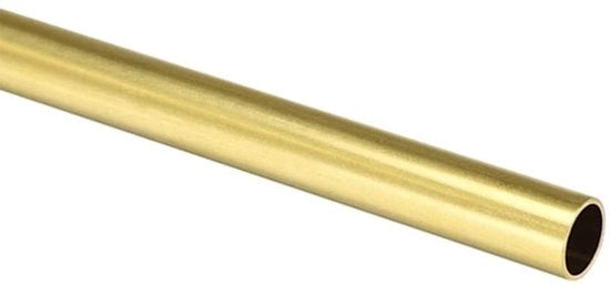 Corona d'oro - Tubo a rondino in rame - 200mm di lunghezza - 21mm di diametro esterno - senza saldatura - con foro - in rame - progetti di costruzione - applicazioni DIY