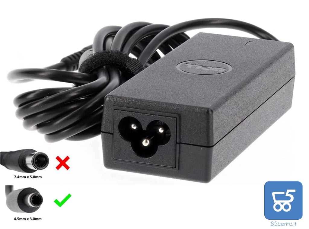 Alimentatore Originale Dell 45W 2.31A Connettore 4.5 x 3,0 mm HK45NM140 EX DEMO