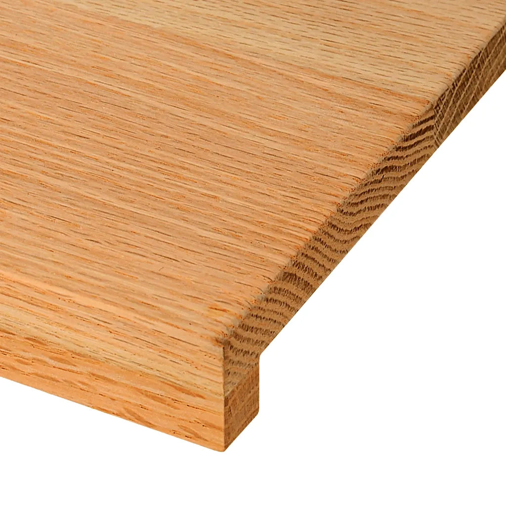 Gradini 2 pz | Tappetini per scale autoadesivi Marrone Chiaro 80x30x2 cm Legno Massello Rovere