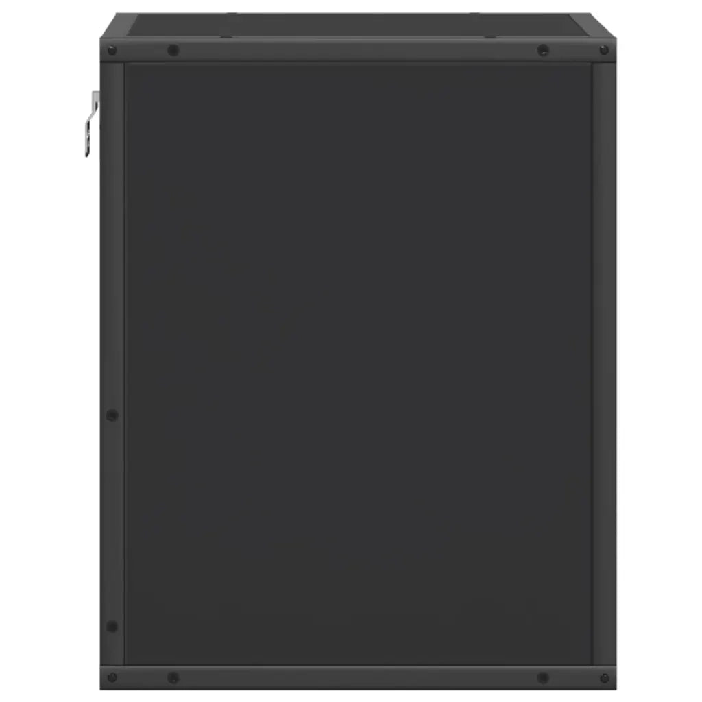 Comodini a Muro 2 pz Nero 40x31x39,5 cm 848745