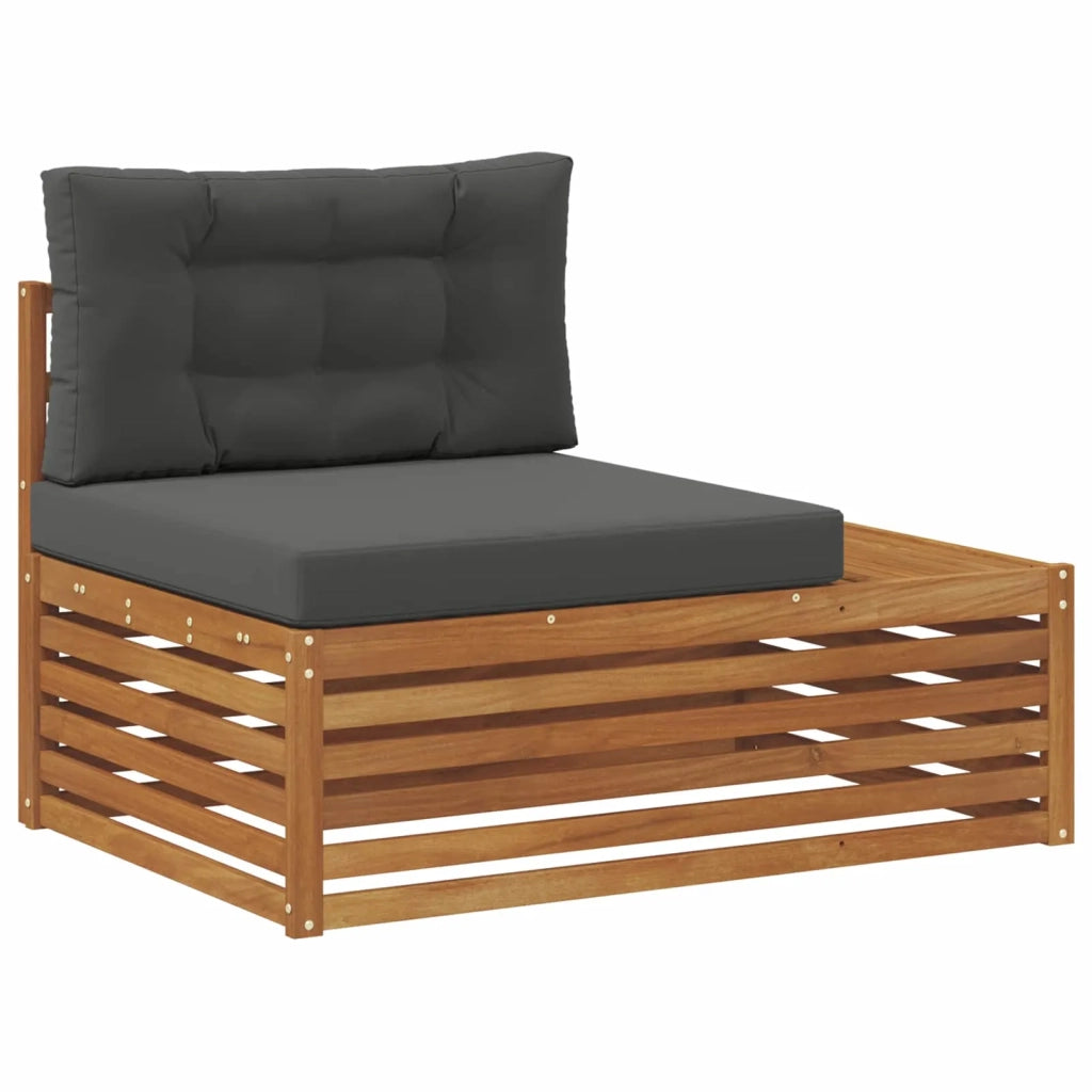 Set di divani da esterno 5 Pezzo Naturale e Antracite 3374097