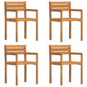Sedie da Giardino 4 pz | Sedie da Esterno 50x53x80 cm Legno Massello di Acacia