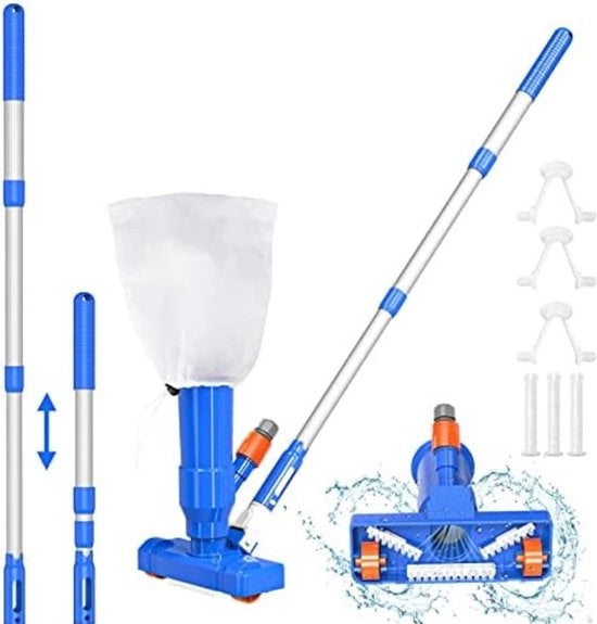 Aspiratore per laghetto - Aspiratore per laghi - 40 x 180 x 7 cm; 510G - Blu