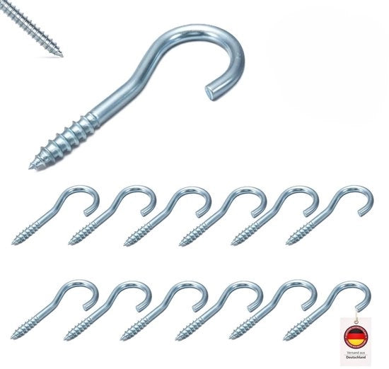 Ferramenta per chiodatura 4 x 60 mm - 100 pezzi - Chiodo a vite - Chiodo da parete - Chiodo per abbigliamento - Acciaio galvanizzato - Alta resistenza al trazione