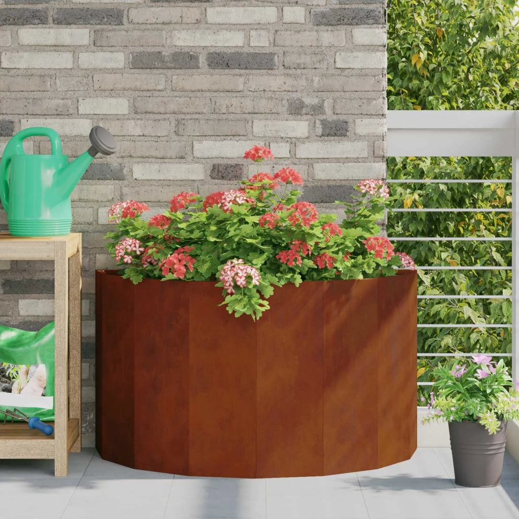 Fioriera | Cassetta per fiori | Vaso Ruggine 90 x 45 x 50 cm