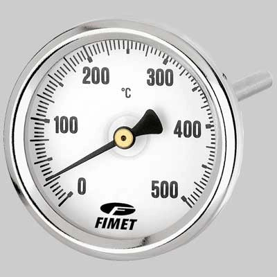 TERMOMETRI PER CANNA FUMARIA 0  500  °C POSTERIORE  Stelo 150 mm     WATTS INDUSTRIES