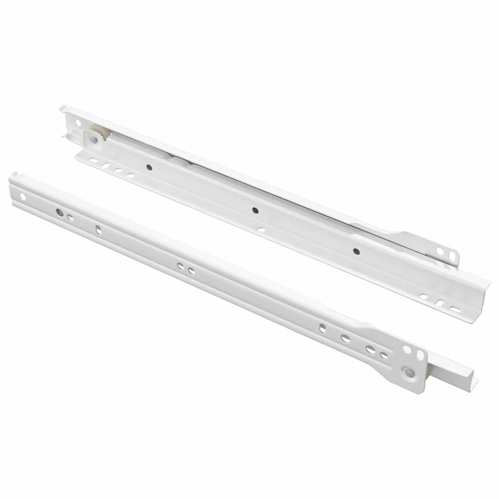 Scorrevole per cassetti 2 pcs Bianco 300 mm Acciaio 864650
