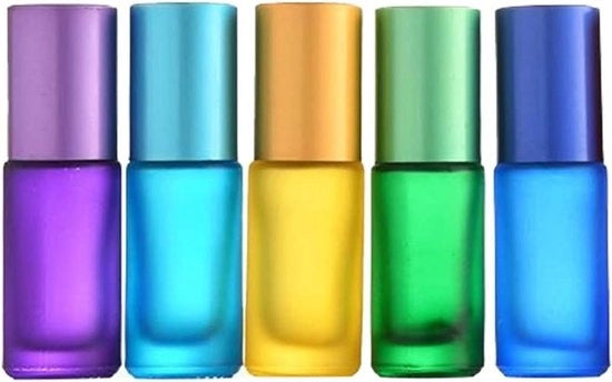 Vasetti per olii essenziali multicolore - 5 ml, riempibili