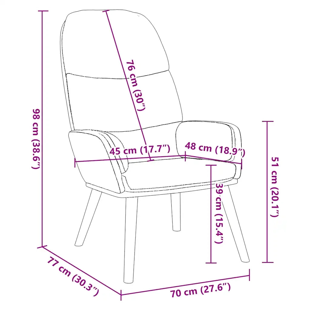 Poltrona Relax Nera in Velluto 4102616