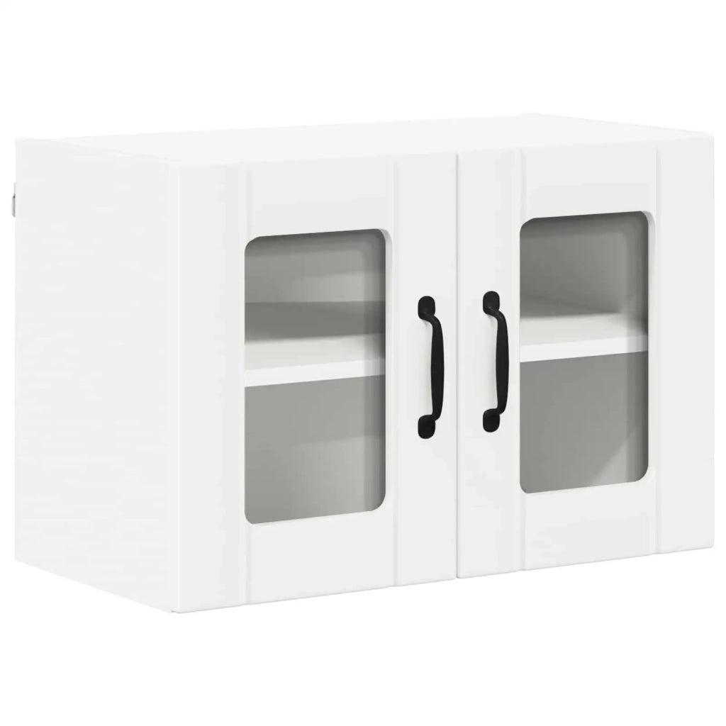 Mobile in vetro da parete LUCCA Bianco 60 x 31 x 40 cm 884965