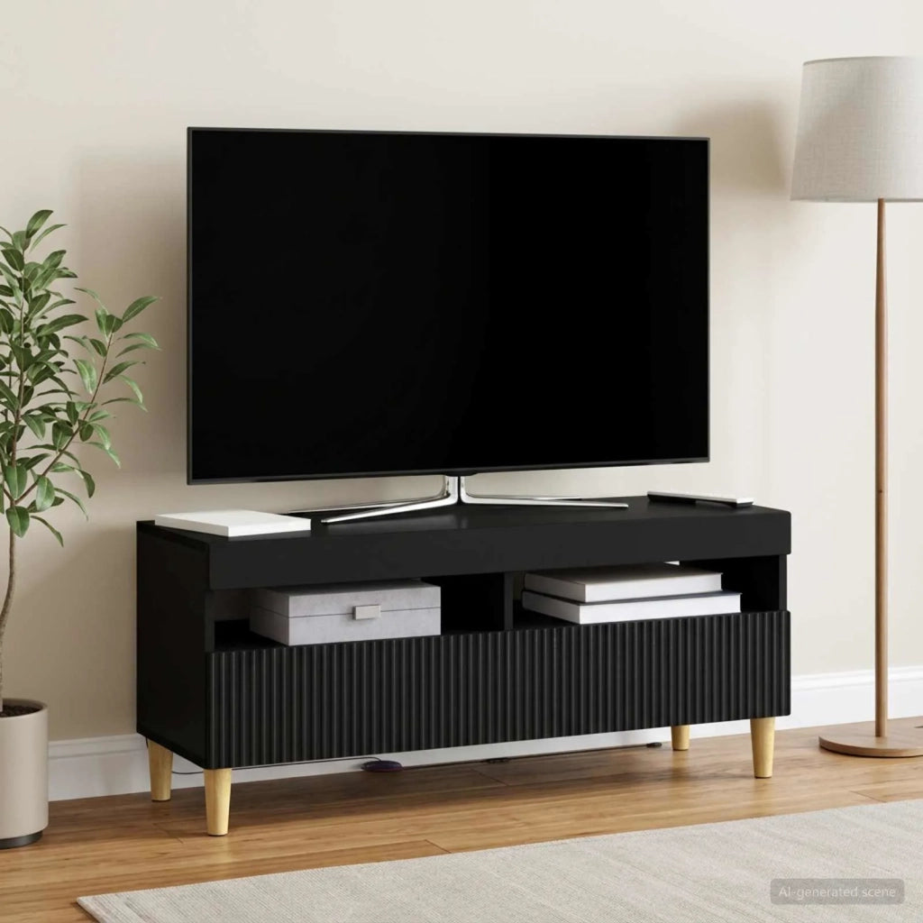 Mobile TV LED Nero Legno ingegnerizzato 896766