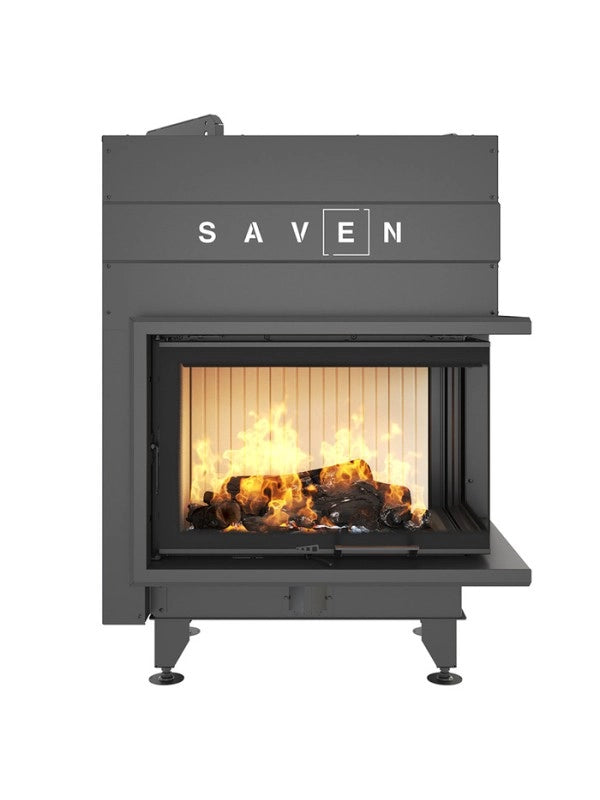 Caminetto ad angolo Inserto Apertura destra Energy Up 75x50x47 (15,1 kW) ECO