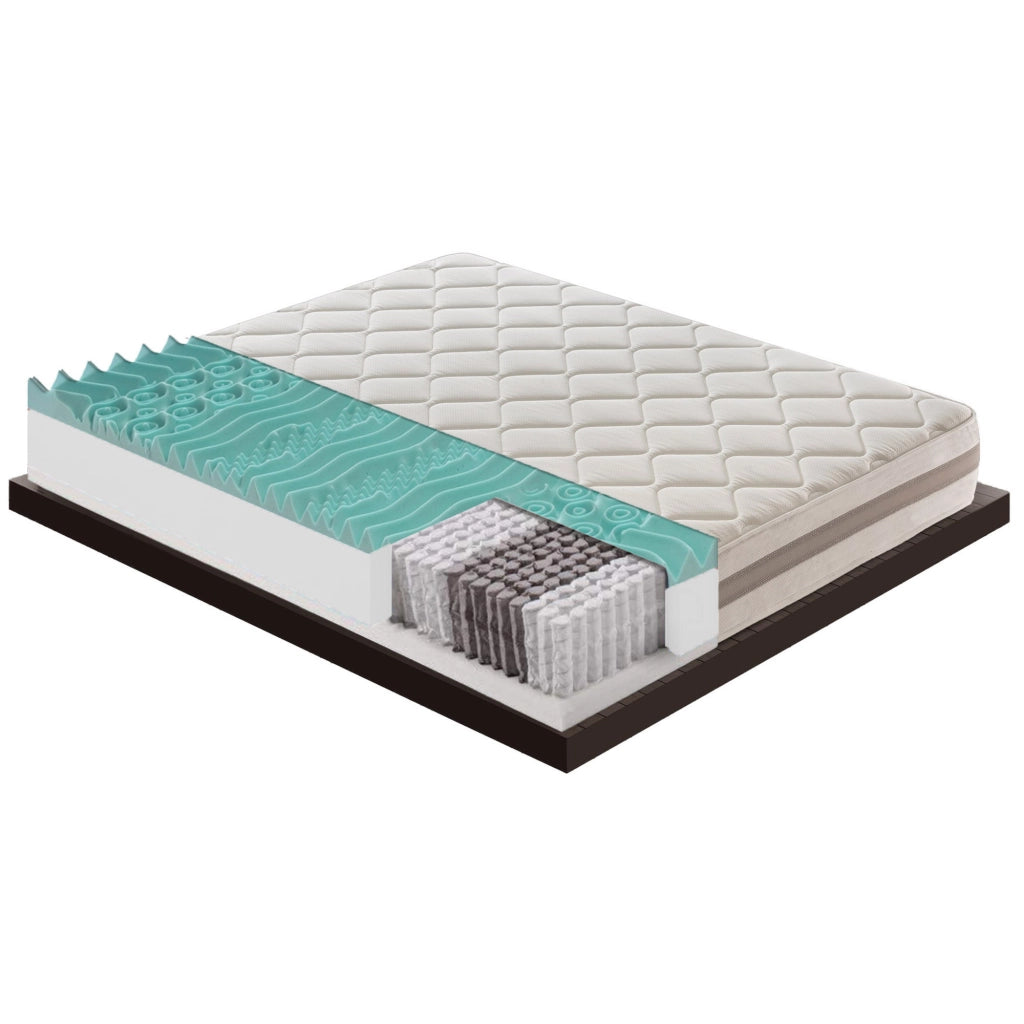 Materasso Piazza e Mezza 120x190 900 Molle insacchettate e memory foam 9 Zone differenziate Altezza 22 cm