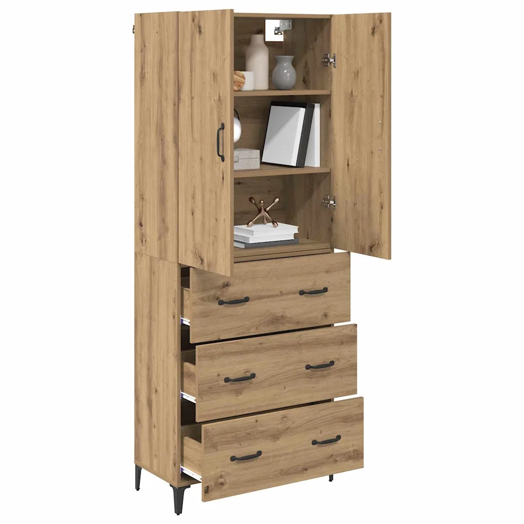Credenza con cassetto Rovere artigianale 69,5 x 34 x 180 cm 3416018