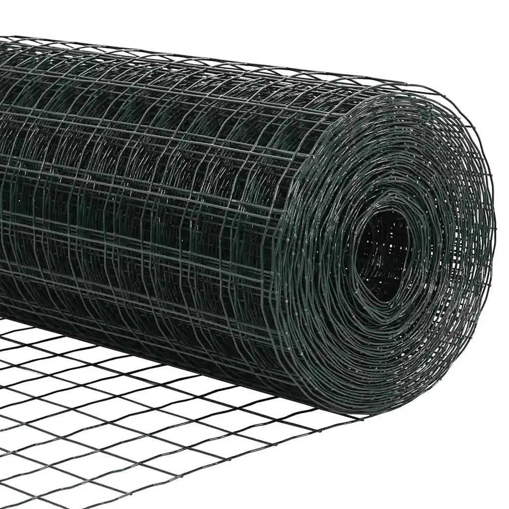 Recinzione con Posto Verde 0,6 x 25 m Acciaio e PVC 3350312