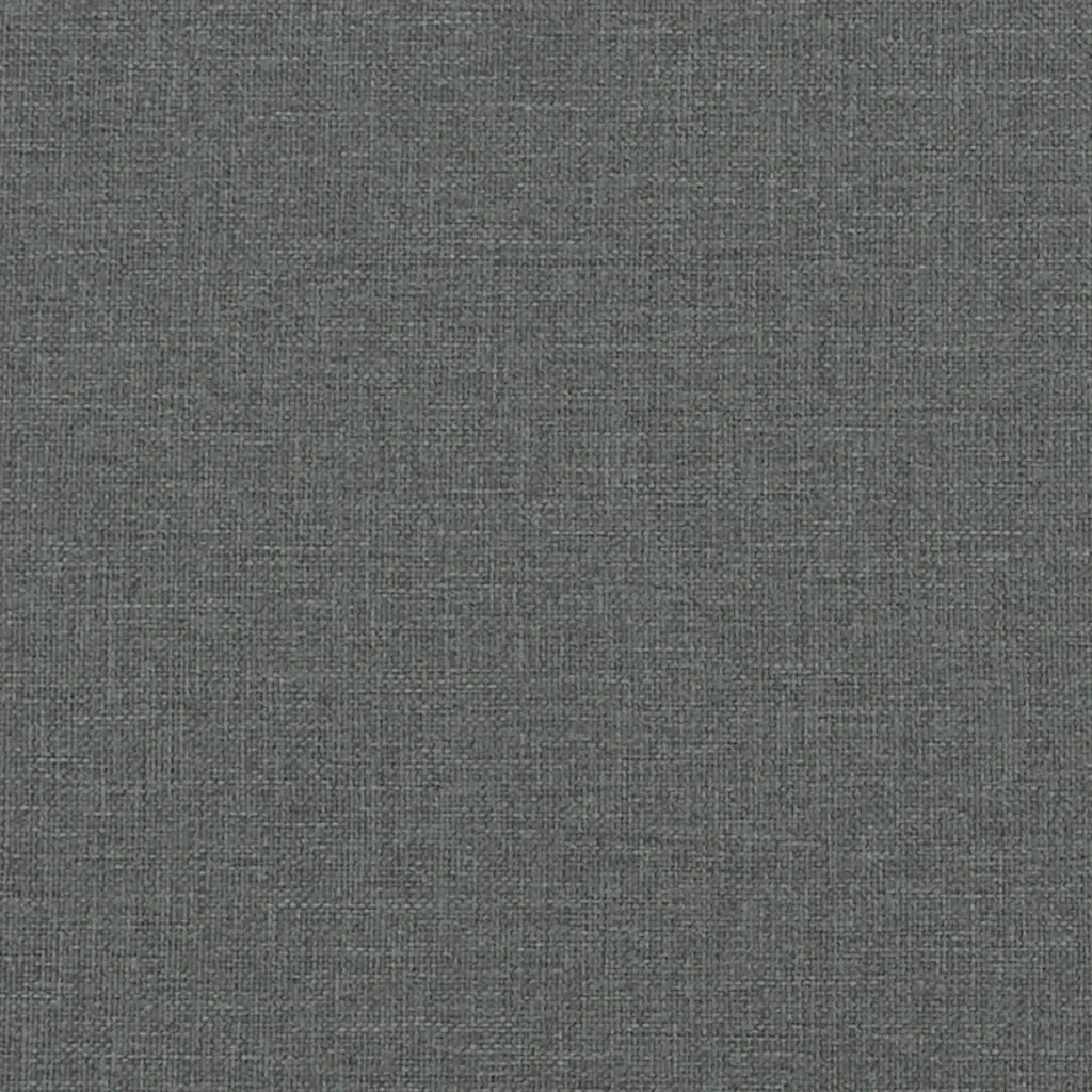 Poltrona con Poggiapiedi Grigio Scuro 60 cm in Tessuto