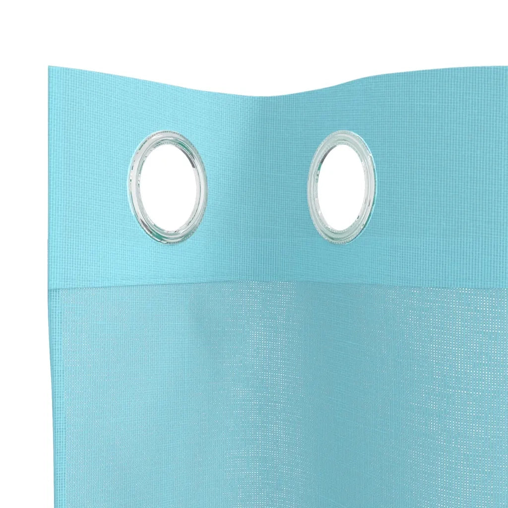Tende in Voile con Occhielli 2 pz Turchese