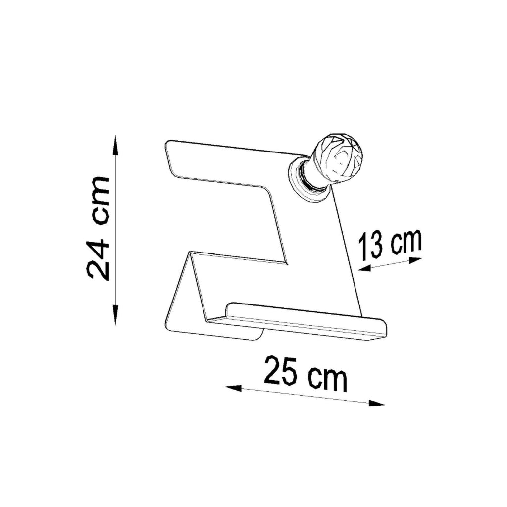 Lampada tavolo PENDIO bianca metallo E27 Pure Lume