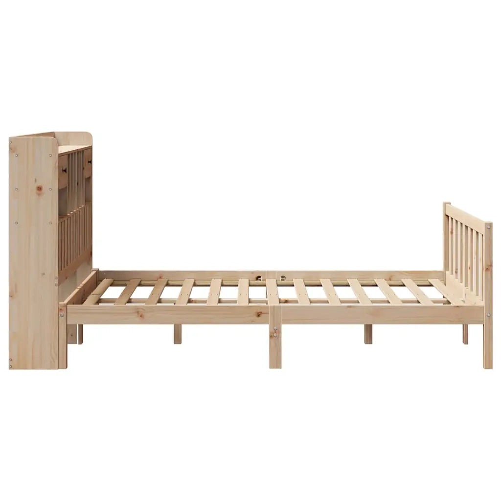 Letto Libreria senza Materasso 135x190 cm in Legno di Pino 3321733