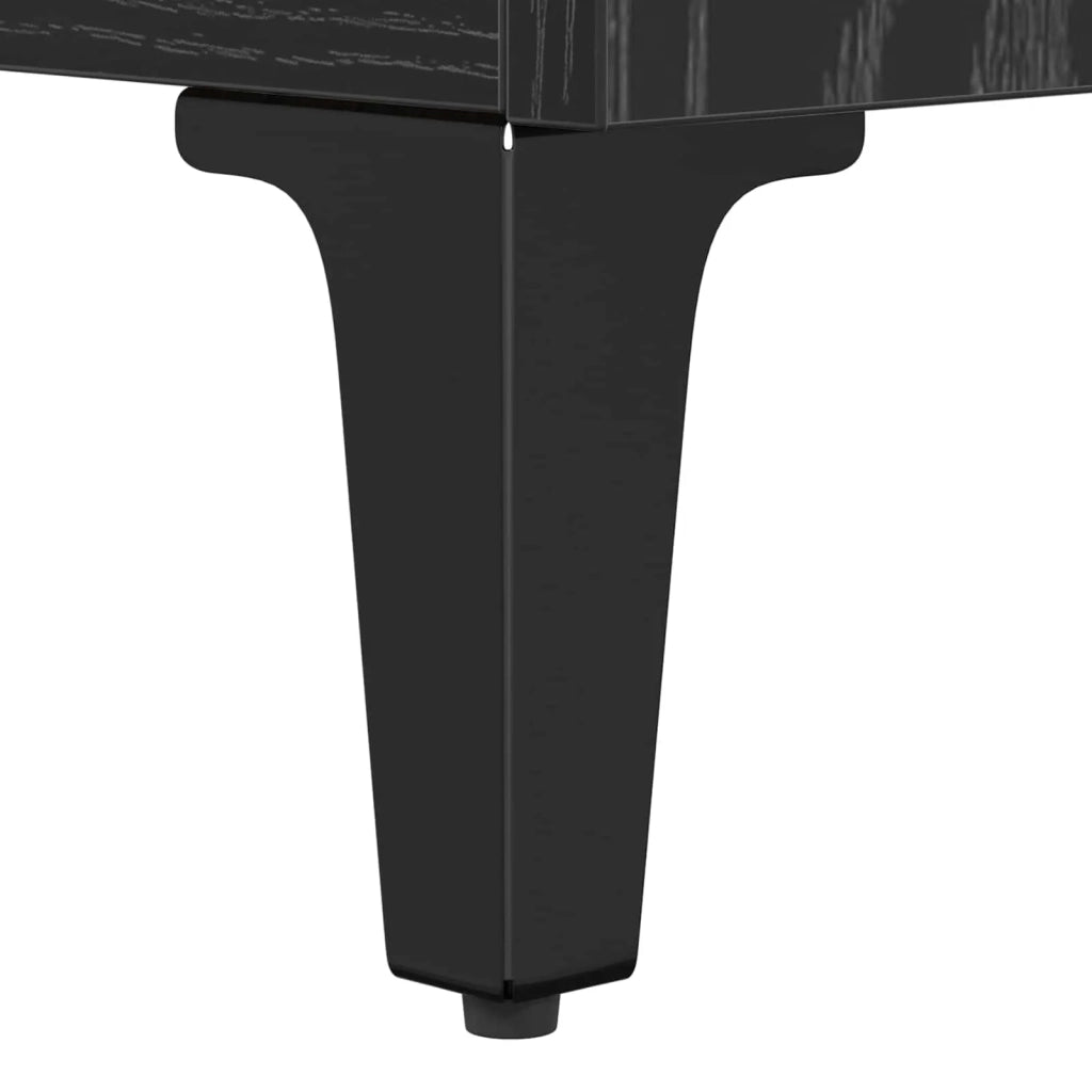 Credenza Rovere Nero 69,5 x 32,5 x 90 cm Legno ingegnerizzato 880712