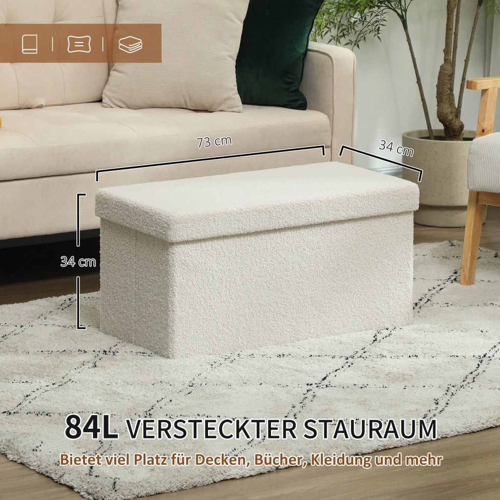 Poltrona con contenitore e coperchio ¨C Minimal ¨C crema