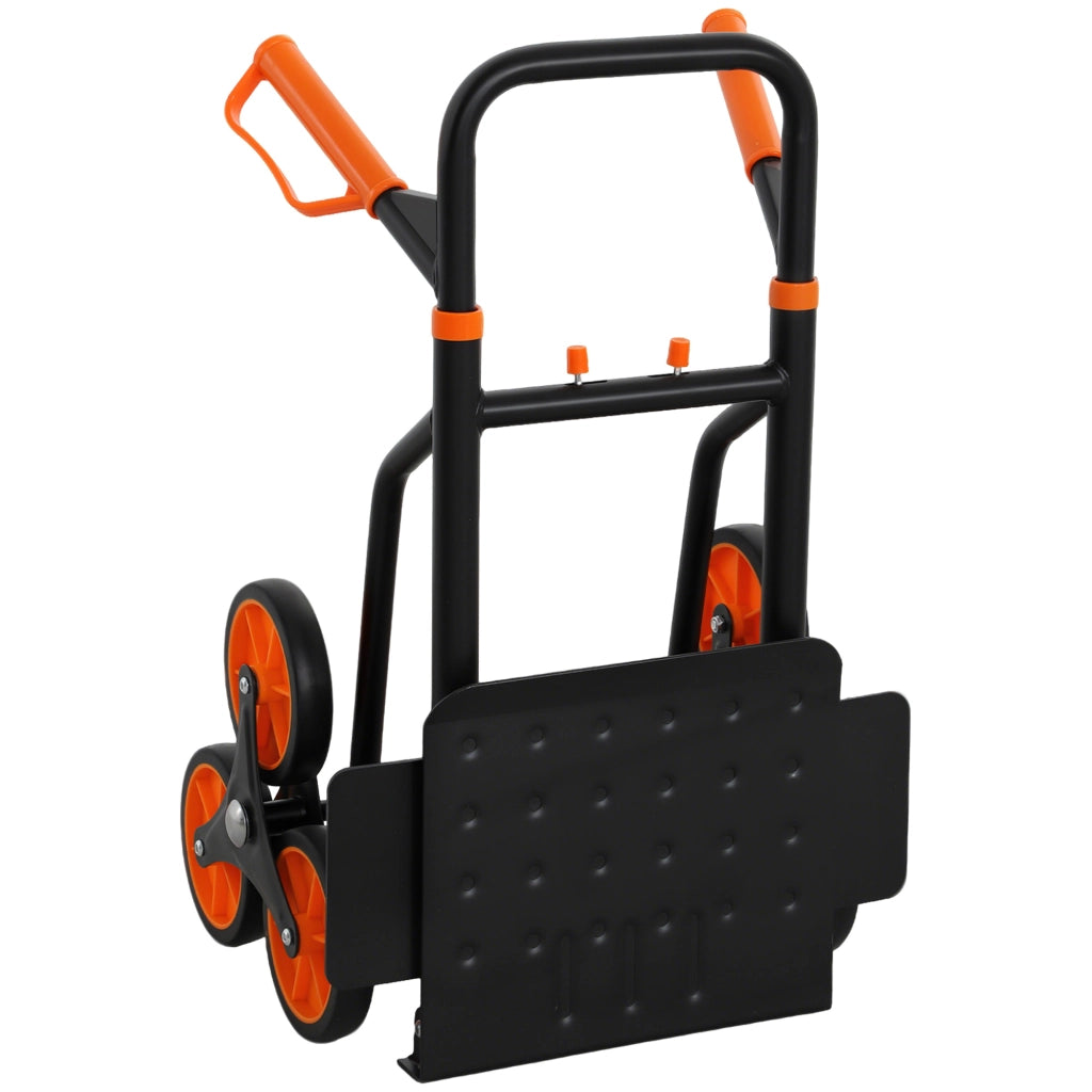 Carrello a 6 Ruote Pieghevole ¨C Minimal ¨C Arancione, Acciaio, 44x67x106.5cm