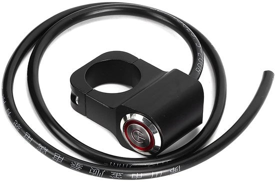 Interfaccia di accensione per motocicletta - Schermo LED - Interruttore acqua resistente - Nero - Maniglia - Lunghezza cavo 25mm