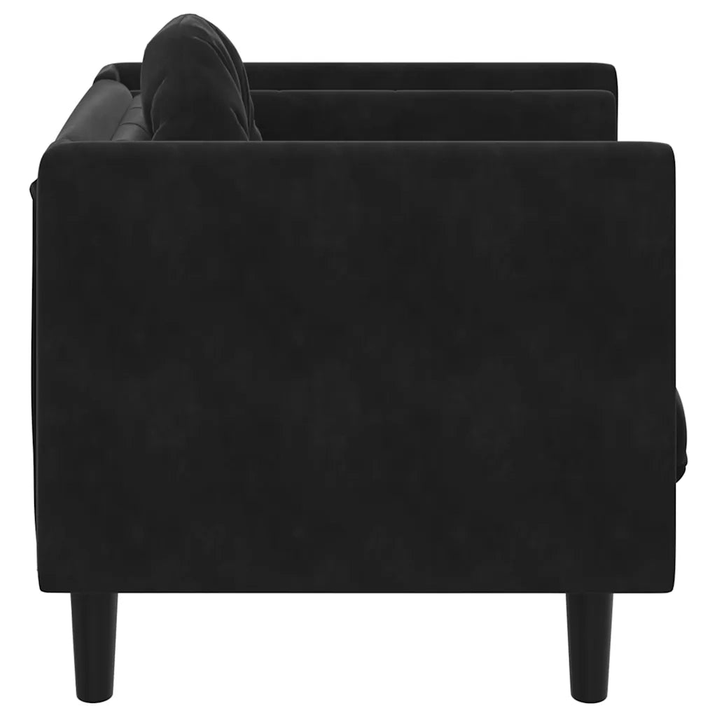 Poltrona | Sedia Relax con Cuscino Nero in Velluto