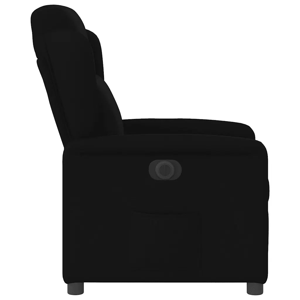 Poltrona Elettrica Reclinabile Nera in Tessuto 3303116
