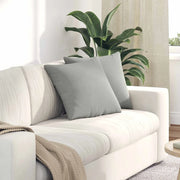 Cuscini da Divano 2 pcs Grigio chiaro 45 x 45 cm Tessuto 42013941