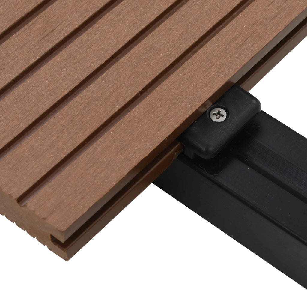Tavola da decking 20 pcs Marrone Chiaro WPC 3444758