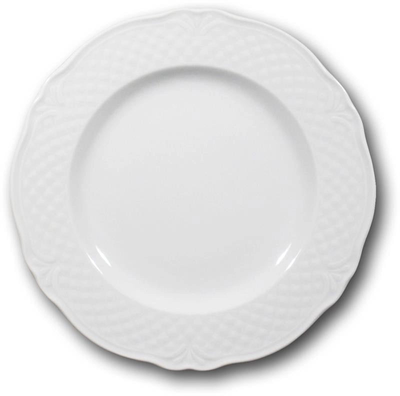 MALAGA PIATTO PIANO 26 CM BIANCO