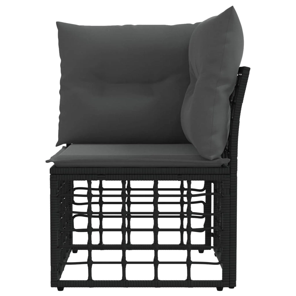 Modulo Divano Angolare da Esterno Nero 62 x 62 x 70 cm 42026725