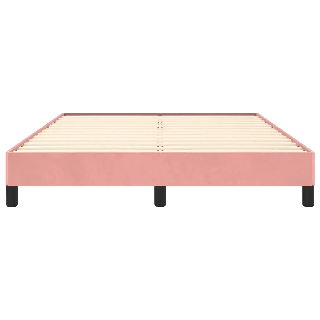 Giroletto-Struttura Letto Rosa 140x190 cm in Velluto 920715
