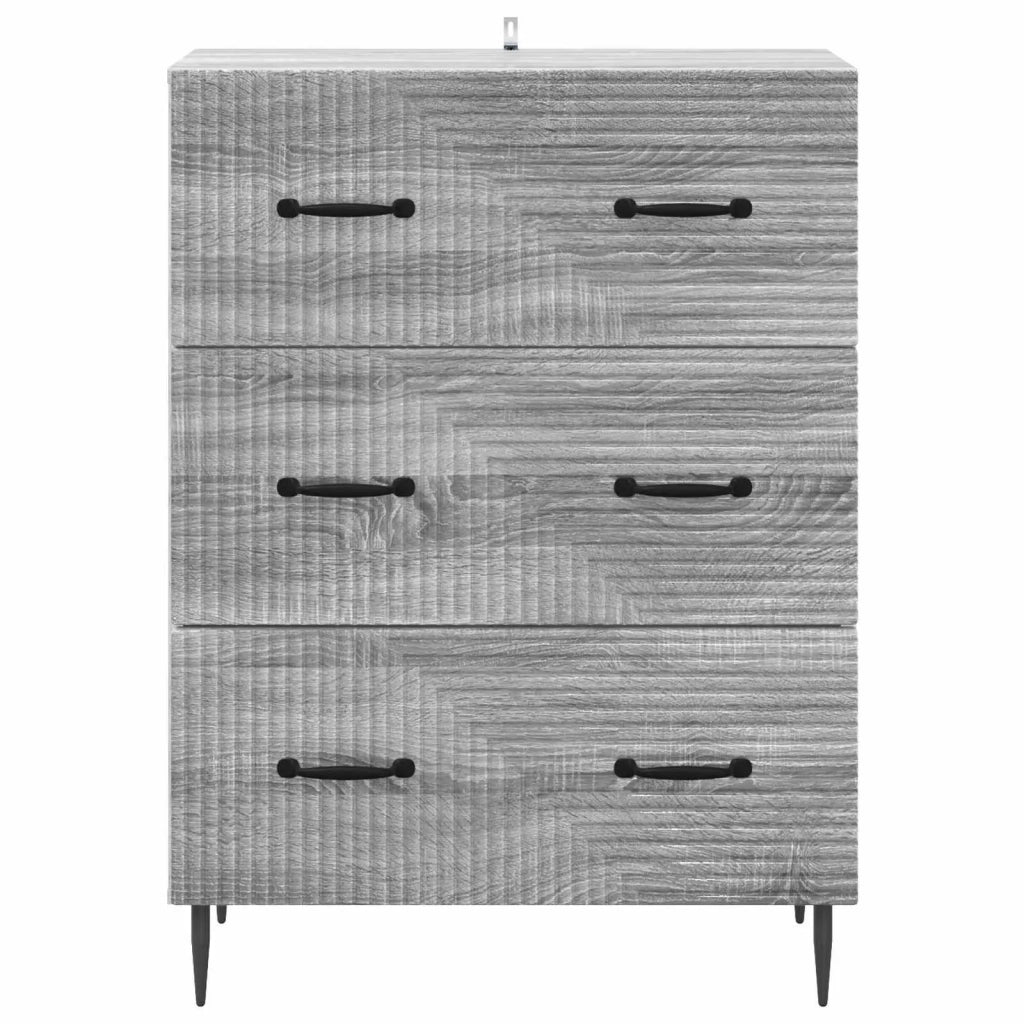 Mobile con Cassetti Sonoma grigio 66 x 34,5 x 89,5 cm 894841