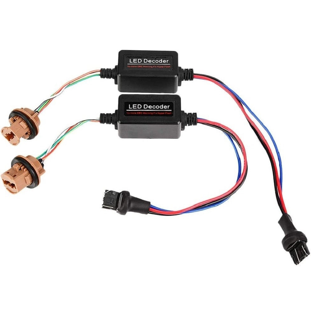 Trade Shop - Coppia Decodificatore Fari A Led Per Auto T20 Errori Centralina Antisfarfallio -