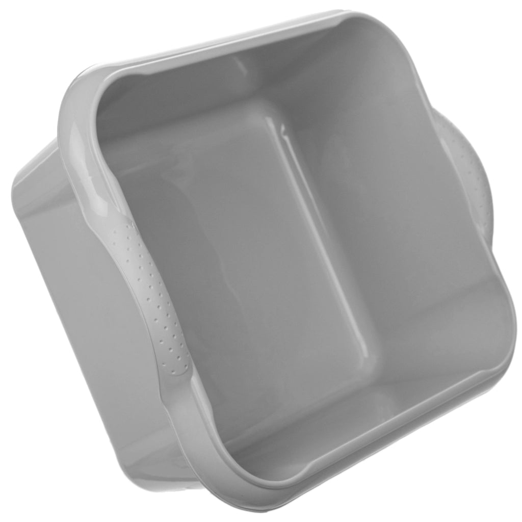 Bacinella per bucato in plastica KADAX, rettangolare, da 18 litri, con manici.