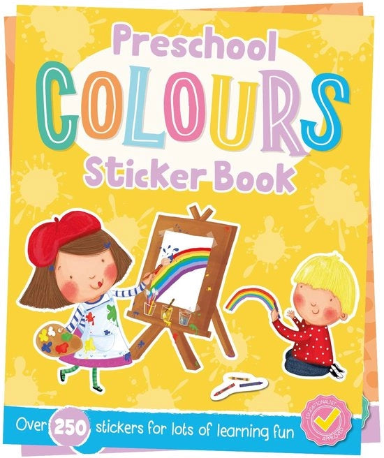 Libro di Sticker per Bambini - Libro di Colori per Bambini - Libro di Sticker per Bambini di Età Prescolare - Libro di Gioco Educativo - Libro di Attività Creativa - Per Ore di Divertimento