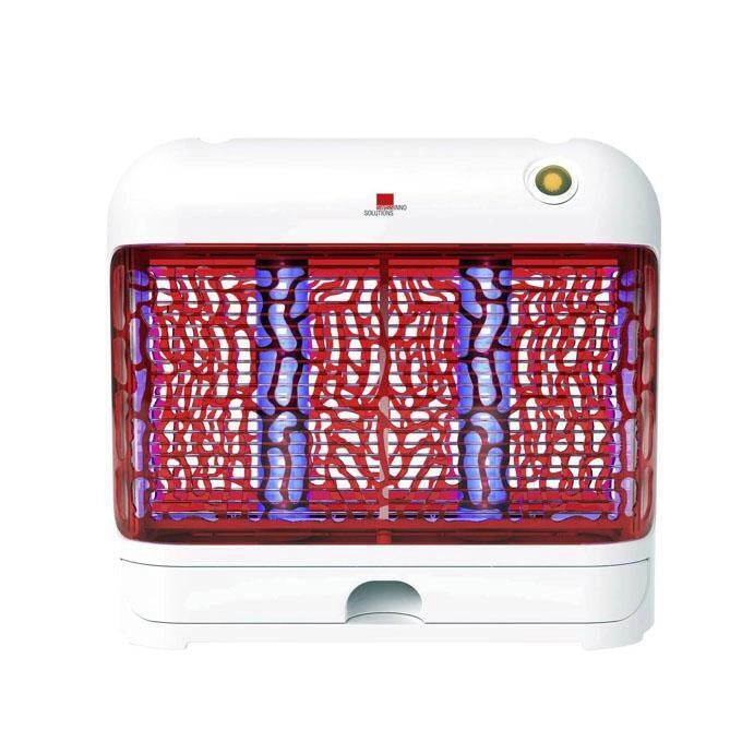 SWISSINNO 1 246 001UK Trappola per Insetti LED 24W per Interni con Griglia 1800V Area fino a 80 m² colore Bianco